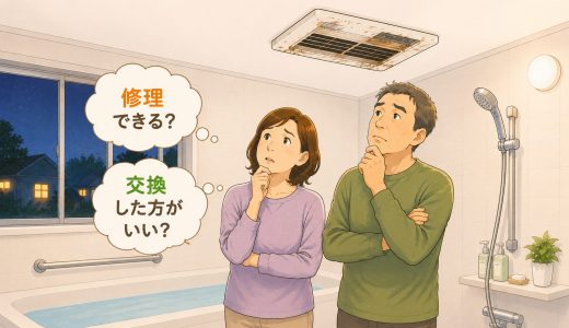 浴室乾燥暖房機が壊れた…💧修理と交換どちらが良い？
