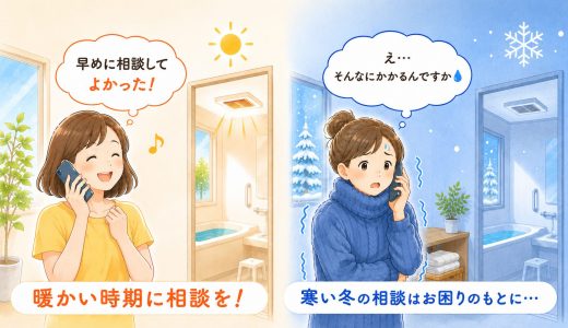 浴室が寒い原因とは？冬前にできる住まいの寒さ対策