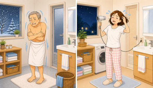 脱衣所が寒い家は要注意！ 浴室と併せて考えたいヒートショック対策とは…