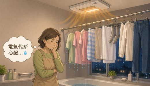 浴室乾燥機の電気代を抑える使い方。乾燥時間を短くするコツと最善な機種の選び方。