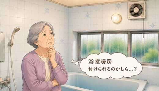 古い一戸建ての浴室でも浴室暖房機は後付けできる？戸建の場合の確認ポイントについて