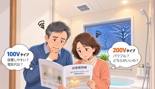 浴室乾燥暖房機の選び方で迷う…100V・200Vどちらを選ぶべき？浴室の確認ポイントについて