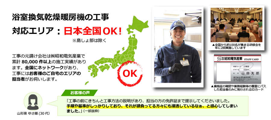 日本全国工事OKのマップ